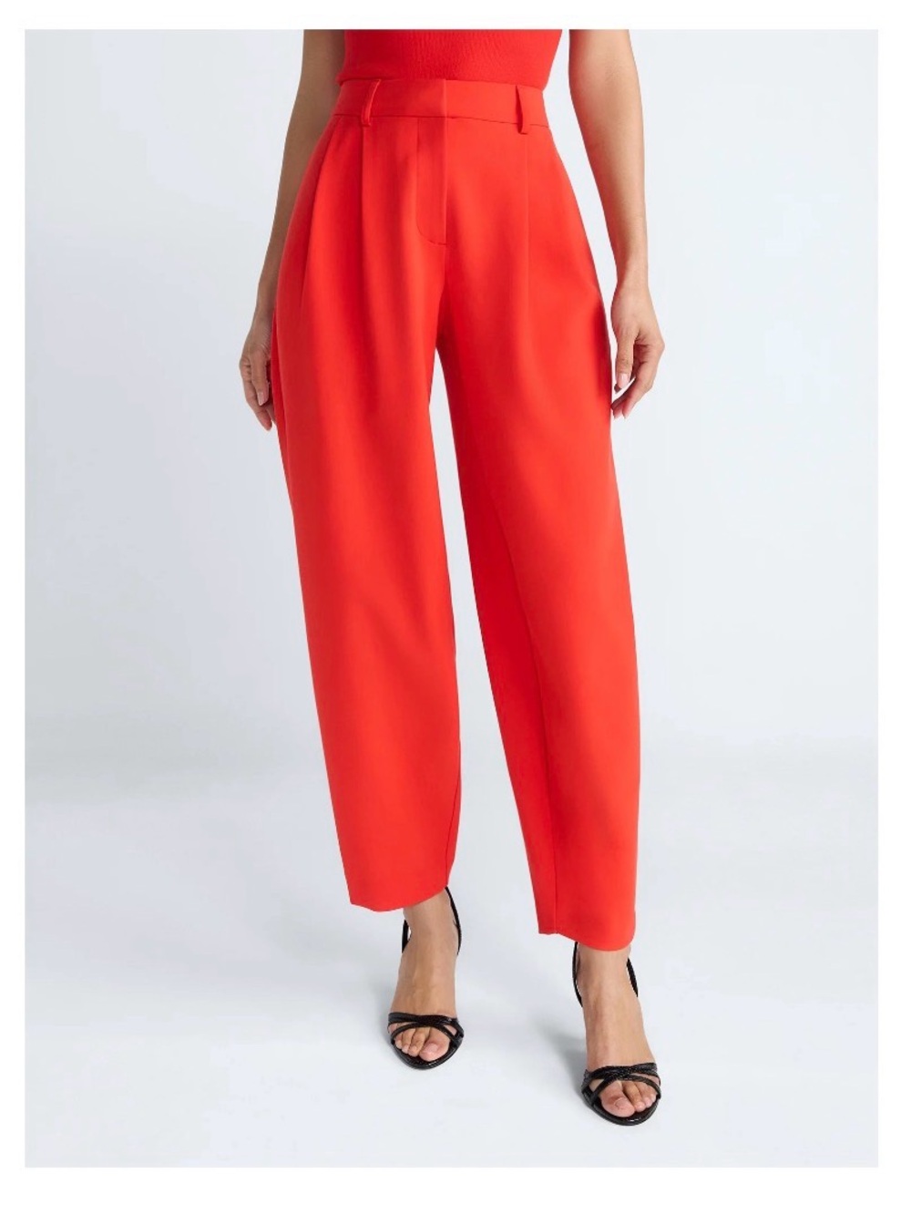 Devil Wears Prada Scoop Collection Women’s High Rise Pleated Trousers